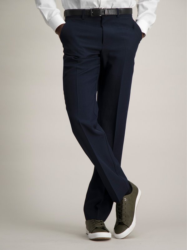 Pants, Jake, Nautical Navy : Fitted , slim fit pants with a flat front and back pockets.
