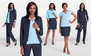 Building a mix and match wardrobe could help you get much more mileage out of your corporate clothing.