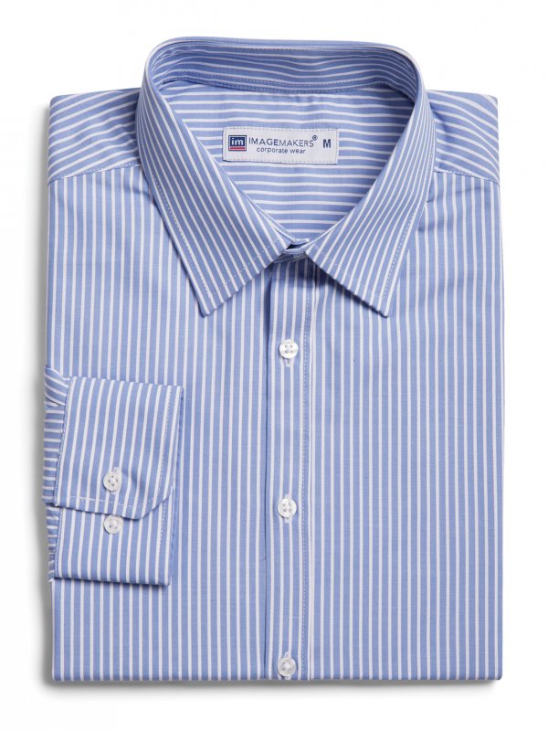 Shirts, Dean, Bermuda Stripe: Fitted Long Sleeve Men's shirt, no front pocket.  Approx. 75cm
