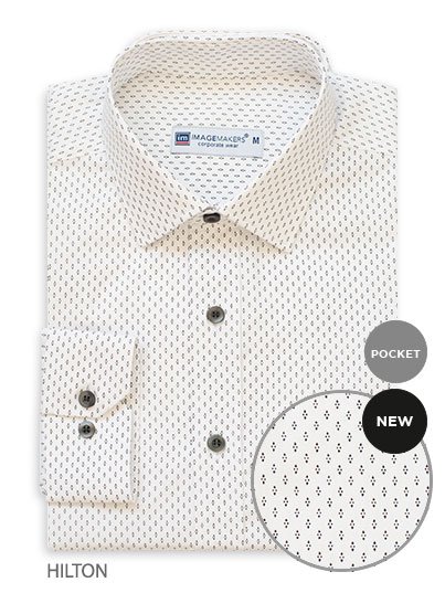 Shirts, Stuart, Hilton : Classic Fit, long sleeve shirt with front pocket details.
Approx. 75cm centre back length on a medium